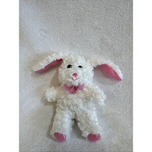 8" Greenbriar International white bunny/rabbit (no‎ Manufacturers Tag) Pink Bow